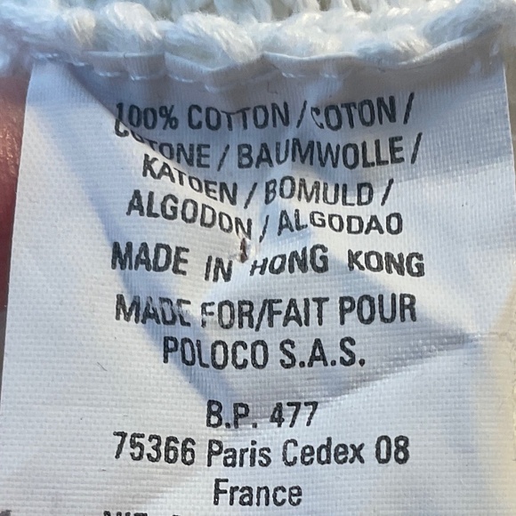 Ralph Lauren Baby White 100% Cotton V-Neck Sweater Size 0-6 Months - Picture 10 of 10